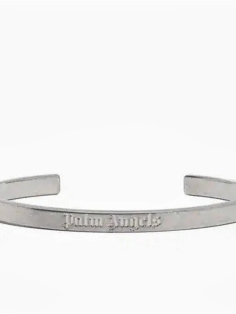 Palm Angels Engraved Silver-Tone Cuff Bracelet
